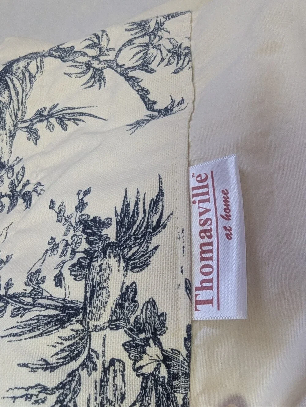 Set Of 2 Thomasville Bouvier Toile Swag Valance Pair Curtains 48